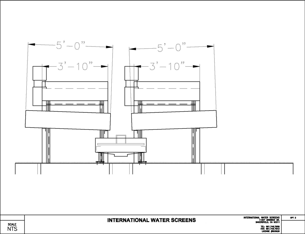 CAD of Chemical Plant Cooling Tower Screen